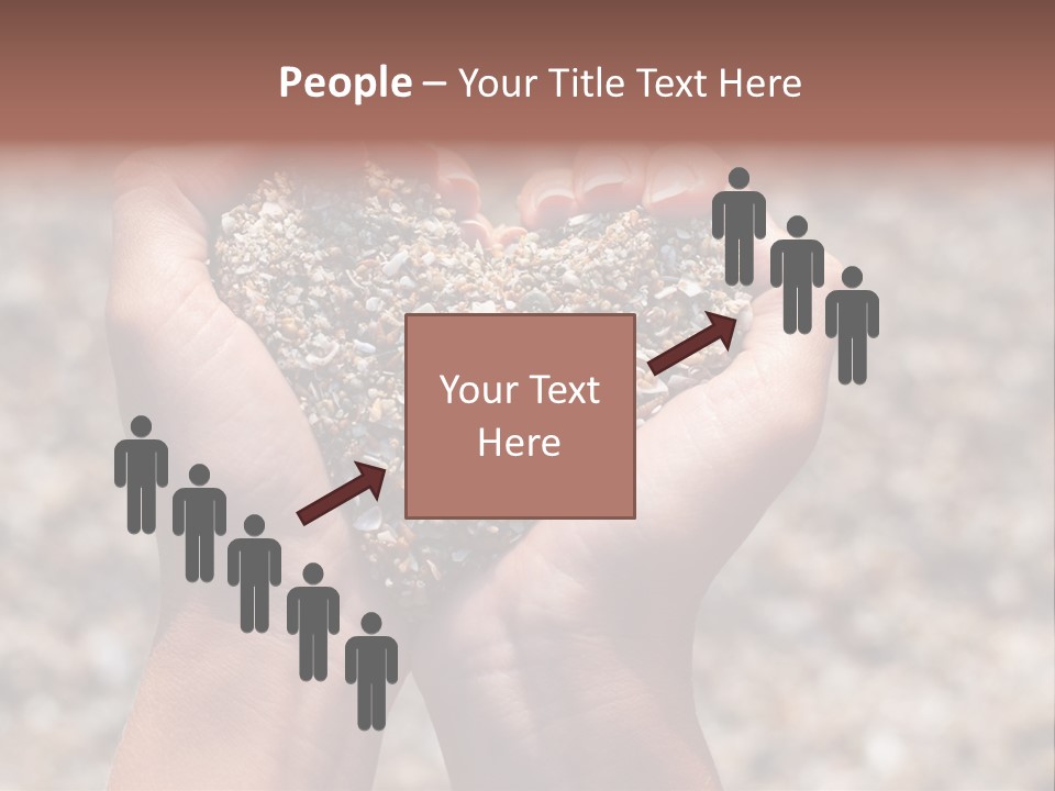 A Person Holding A Heart Shaped Object In Their Hands PowerPoint Template