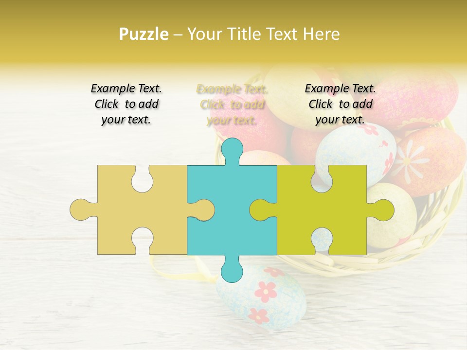 Floral Celebration Egg PowerPoint Template