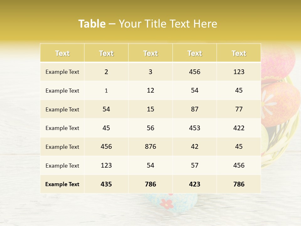 Floral Celebration Egg PowerPoint Template