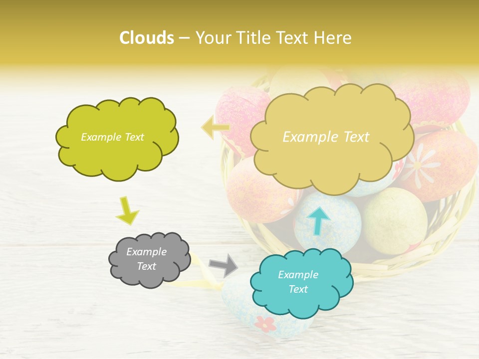 Floral Celebration Egg PowerPoint Template