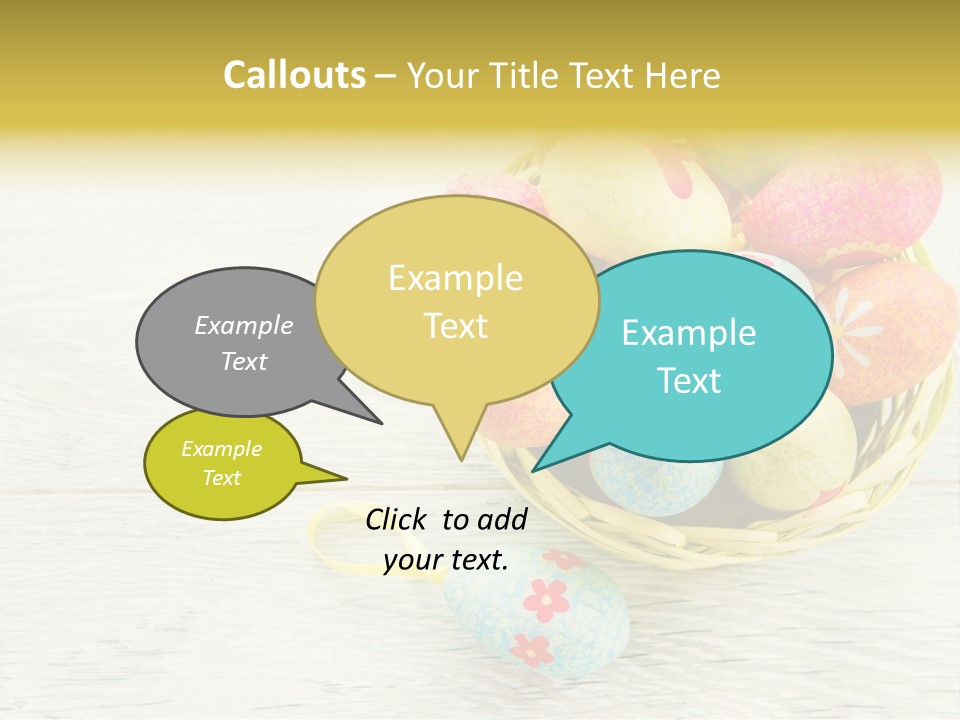 Floral Celebration Egg PowerPoint Template