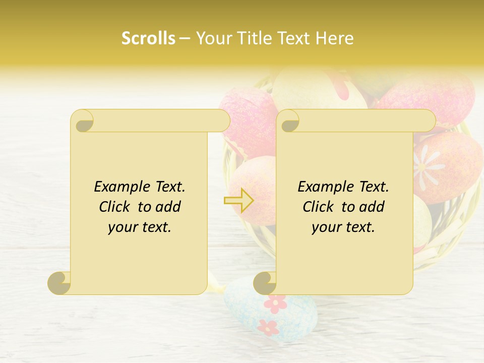 Floral Celebration Egg PowerPoint Template