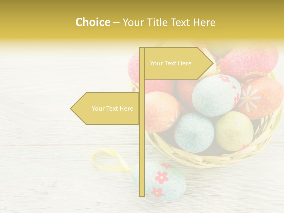 Floral Celebration Egg PowerPoint Template