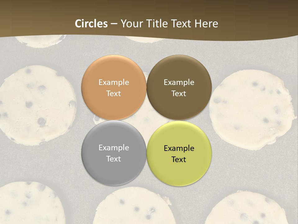 Round Cookie Baking Tray PowerPoint Template