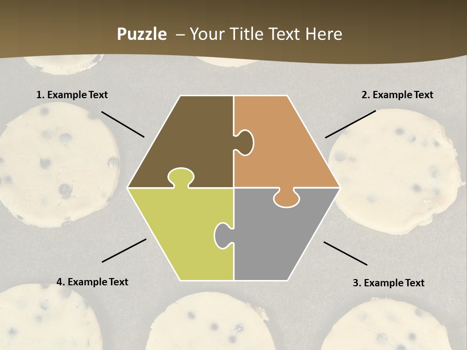 Round Cookie Baking Tray PowerPoint Template