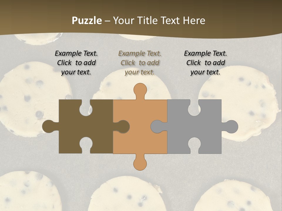 Round Cookie Baking Tray PowerPoint Template