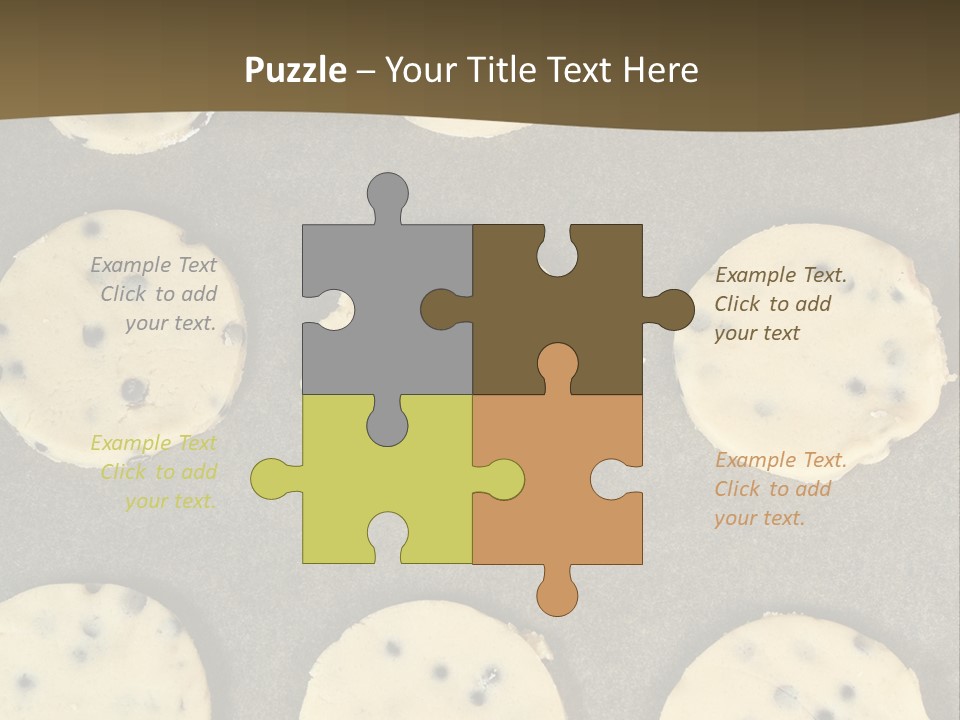 Round Cookie Baking Tray PowerPoint Template