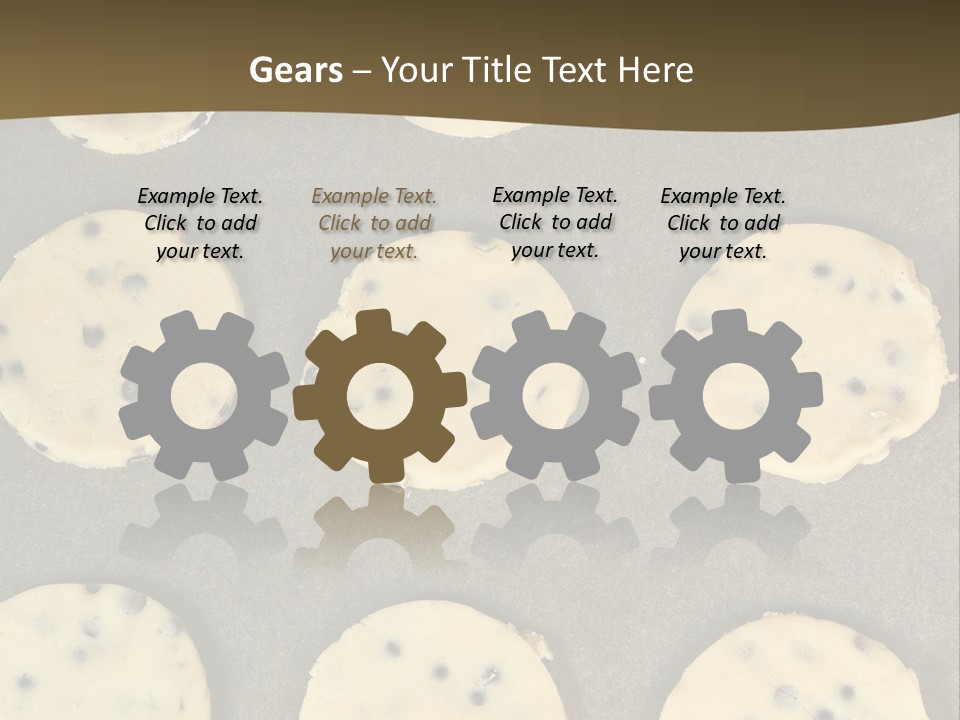 Round Cookie Baking Tray PowerPoint Template