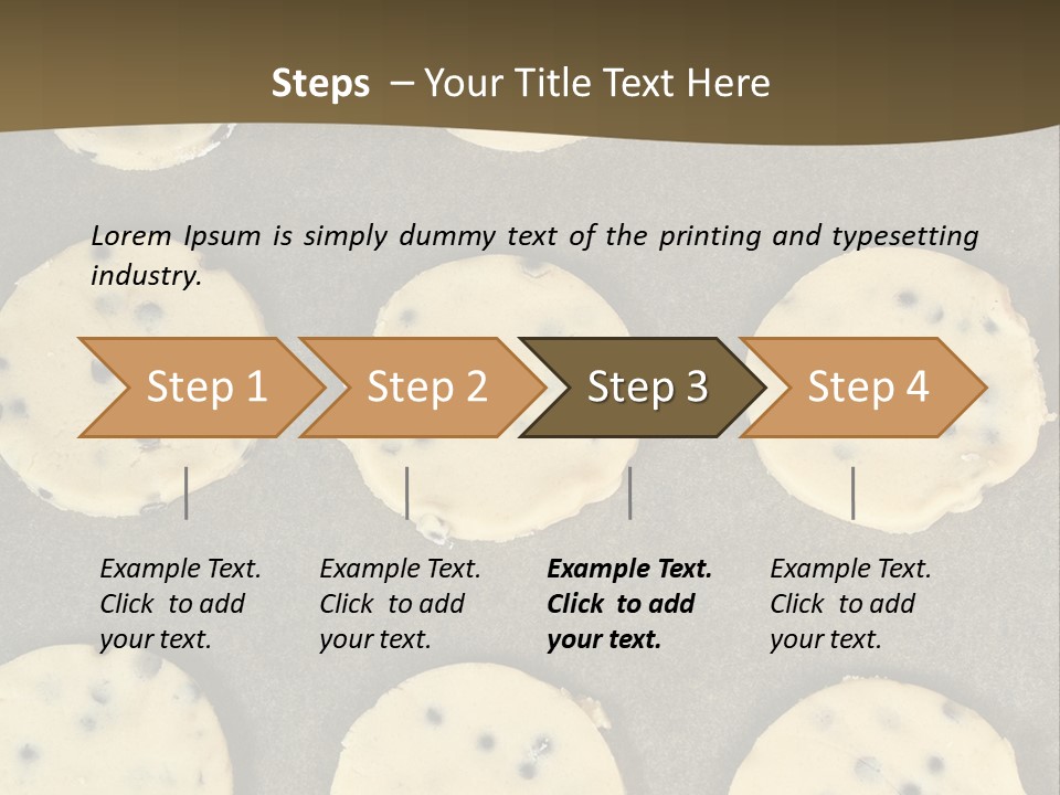Round Cookie Baking Tray PowerPoint Template