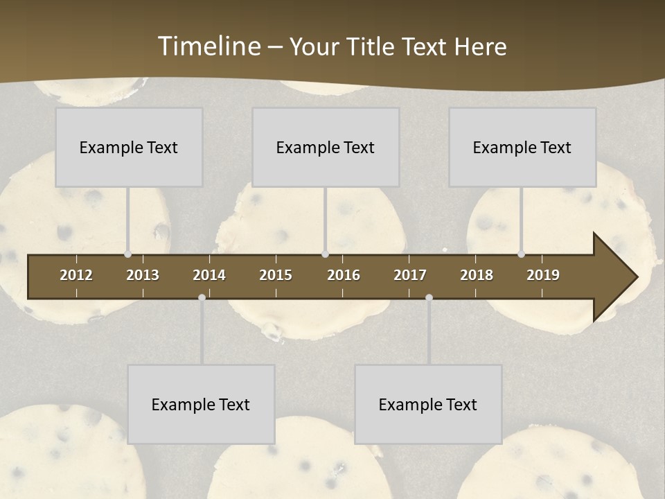 Round Cookie Baking Tray PowerPoint Template