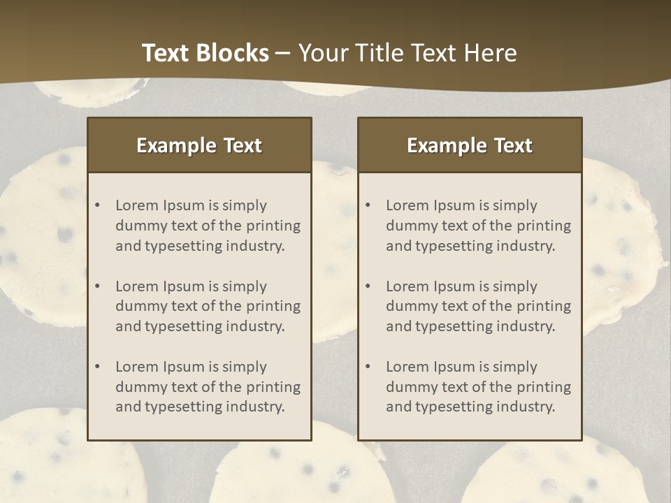 Round Cookie Baking Tray PowerPoint Template