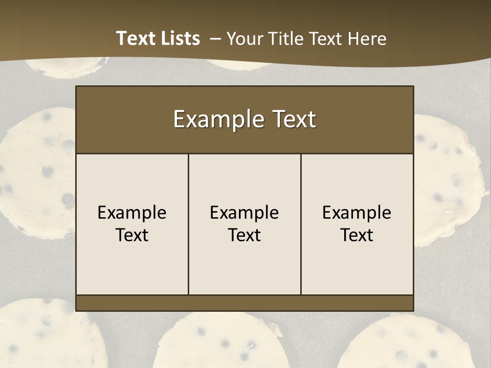 Round Cookie Baking Tray PowerPoint Template