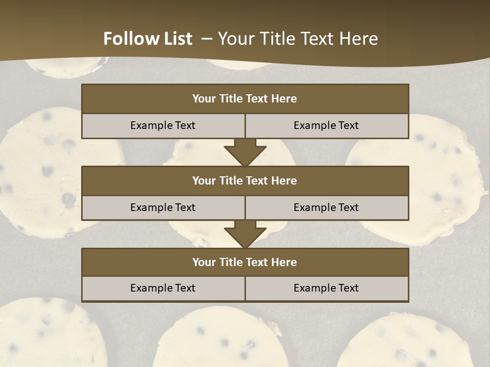 Round Cookie Baking Tray PowerPoint Template