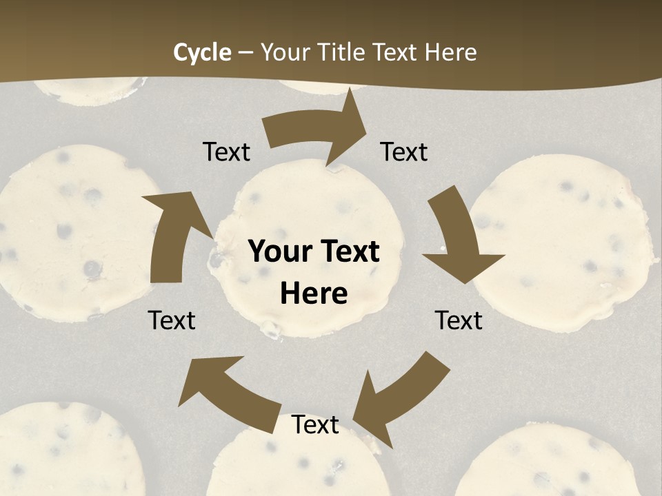 Round Cookie Baking Tray PowerPoint Template