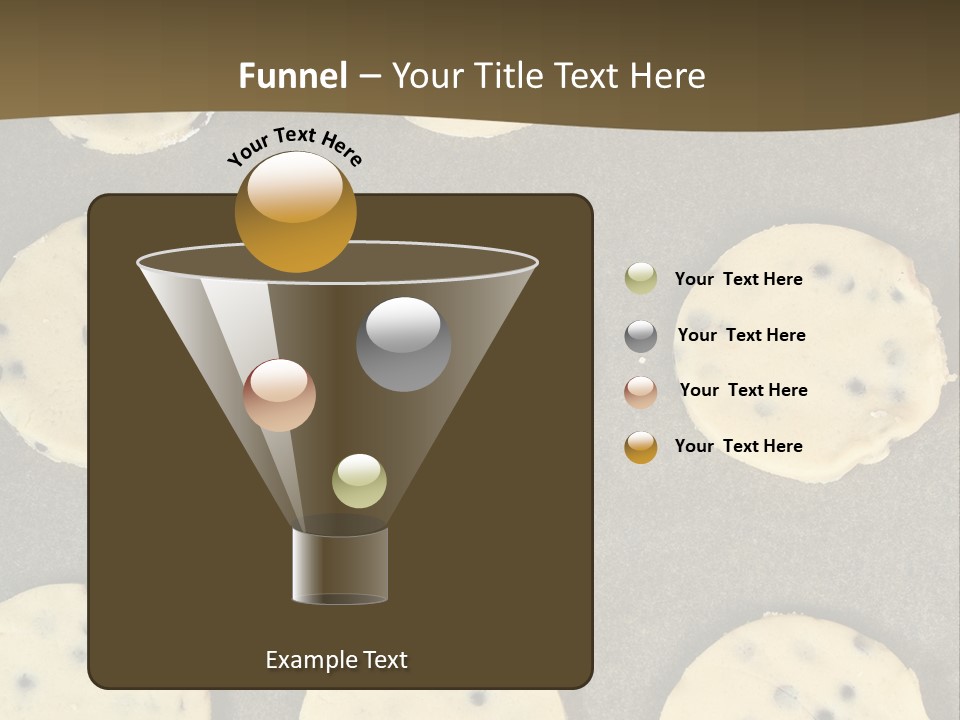 Round Cookie Baking Tray PowerPoint Template