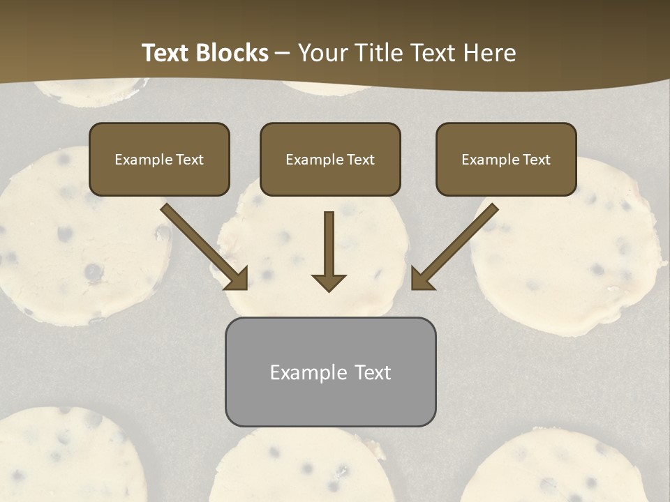 Round Cookie Baking Tray PowerPoint Template