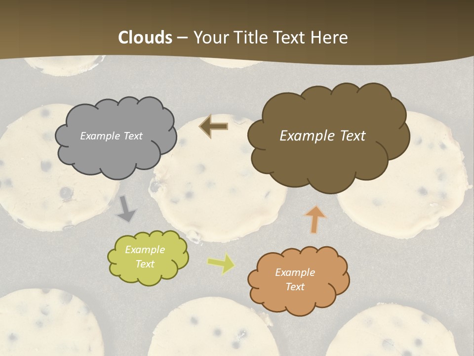 Round Cookie Baking Tray PowerPoint Template