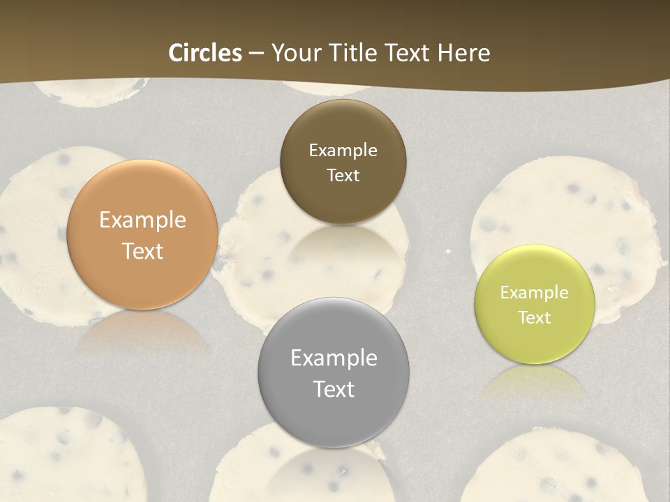 Round Cookie Baking Tray PowerPoint Template