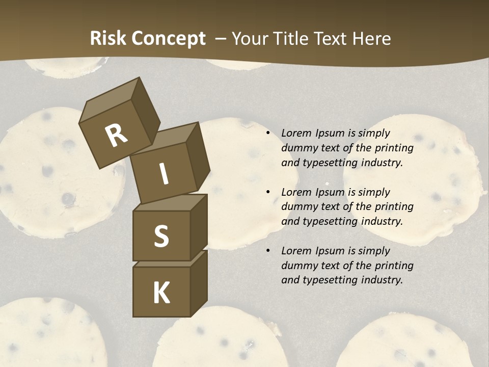 Round Cookie Baking Tray PowerPoint Template
