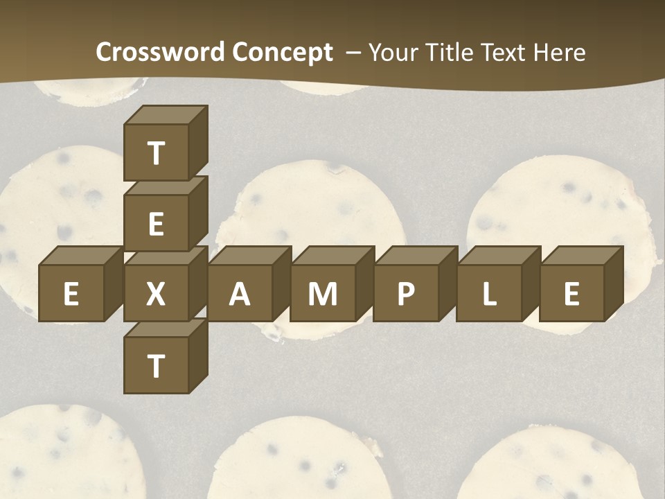Round Cookie Baking Tray PowerPoint Template