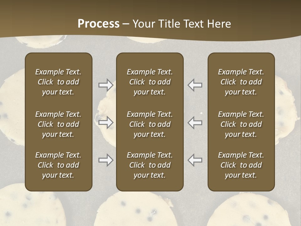 Round Cookie Baking Tray PowerPoint Template