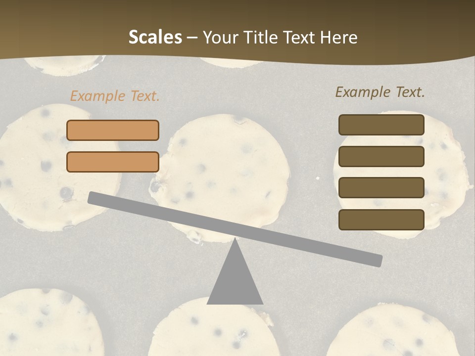 Round Cookie Baking Tray PowerPoint Template