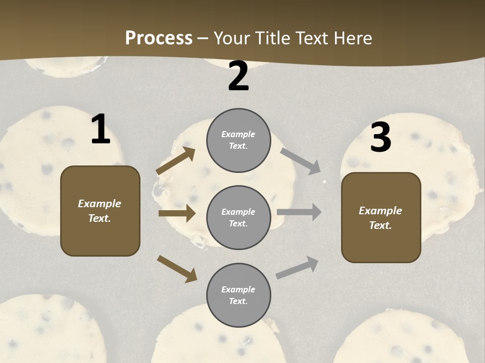 Round Cookie Baking Tray PowerPoint Template