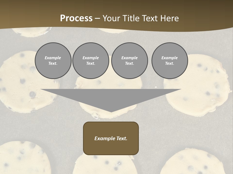 Round Cookie Baking Tray PowerPoint Template
