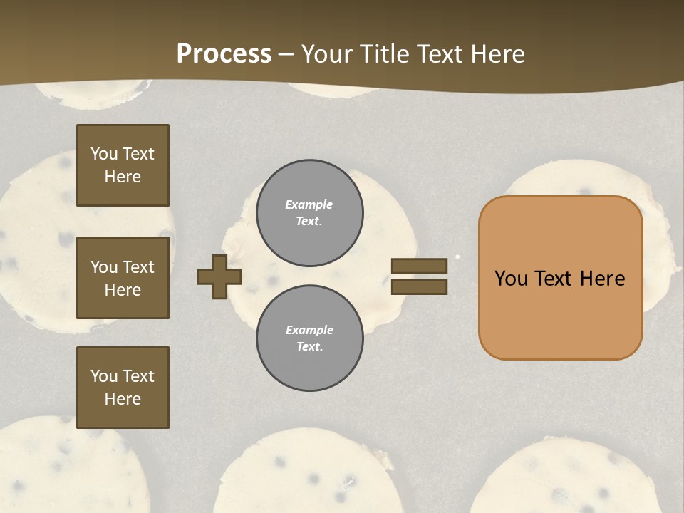 Round Cookie Baking Tray PowerPoint Template