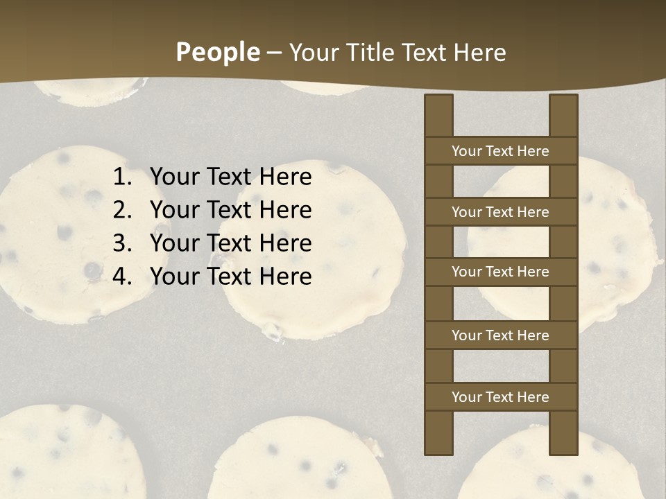 Round Cookie Baking Tray PowerPoint Template
