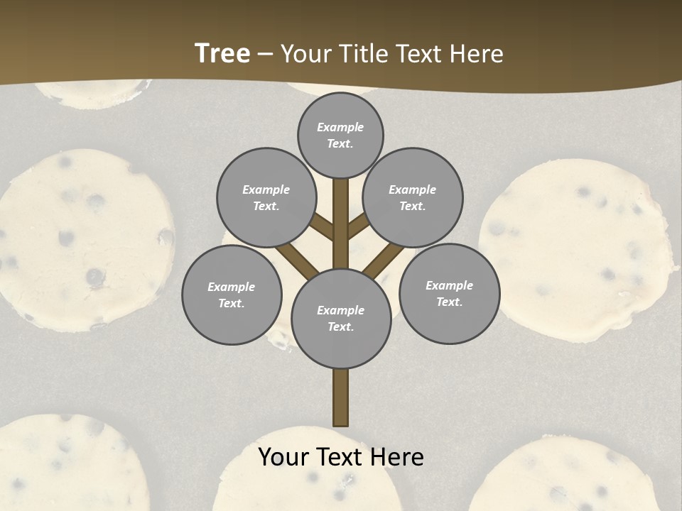 Round Cookie Baking Tray PowerPoint Template