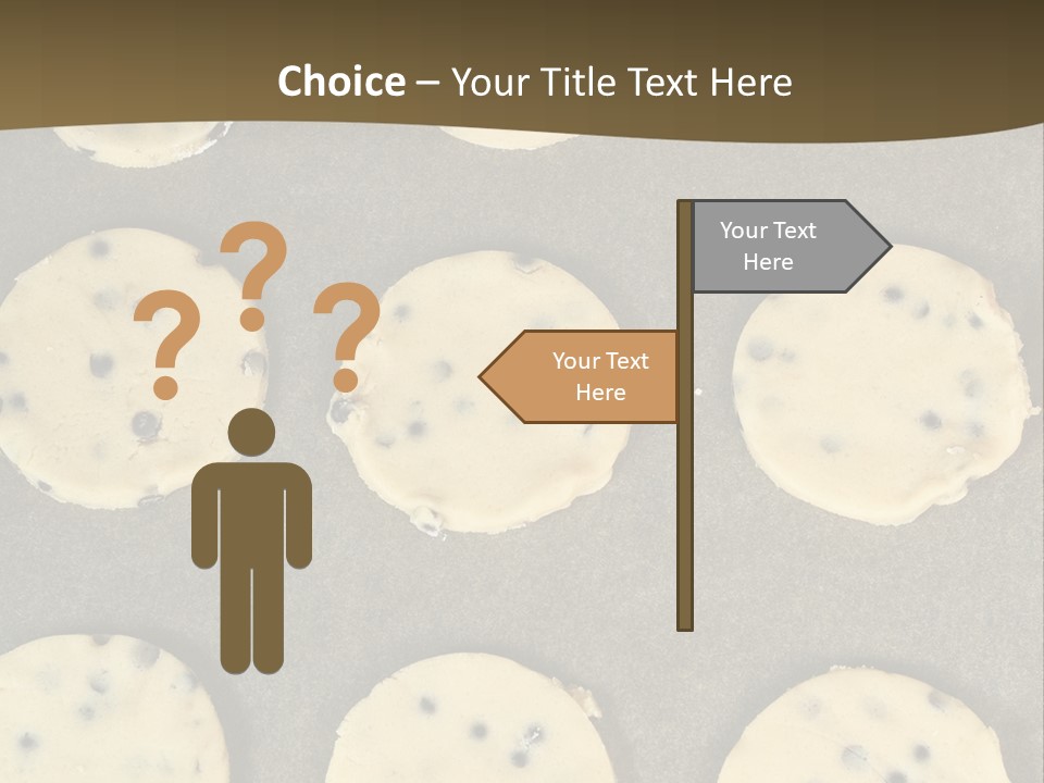 Round Cookie Baking Tray PowerPoint Template