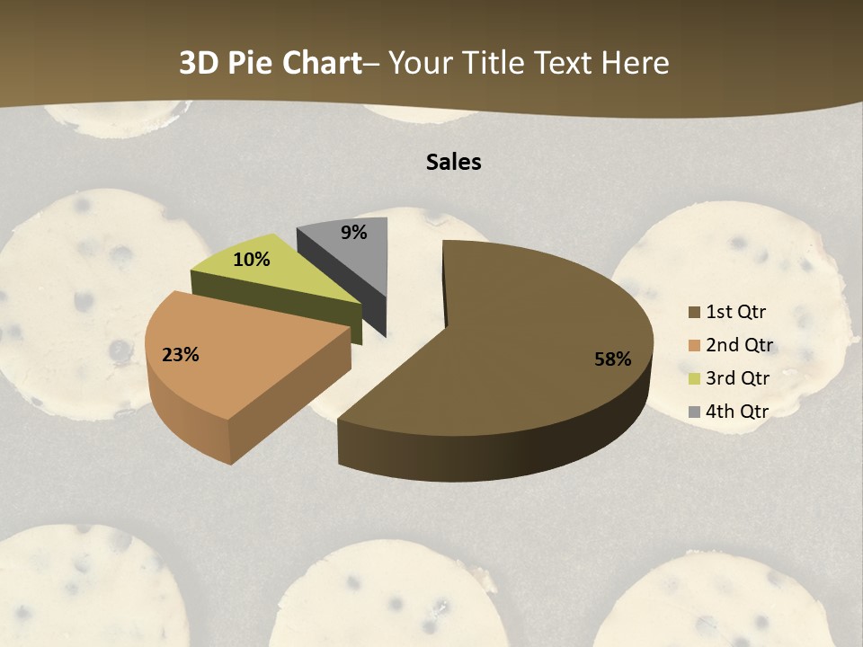 Round Cookie Baking Tray PowerPoint Template