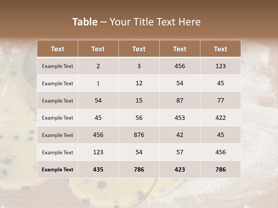 Flour Chip Food PowerPoint Template