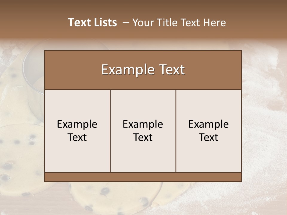 Flour Chip Food PowerPoint Template