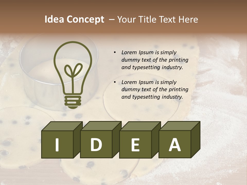 Flour Chip Food PowerPoint Template