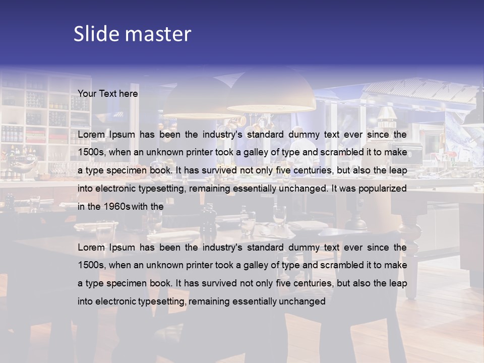 Decoration Lights Hotel PowerPoint Template