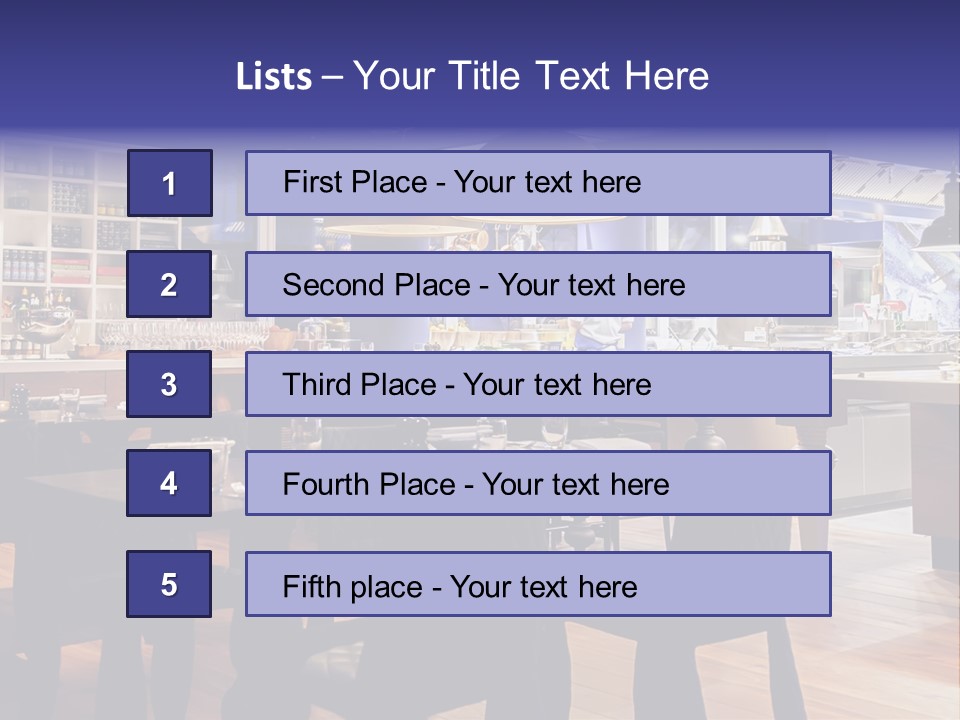 Decoration Lights Hotel PowerPoint Template