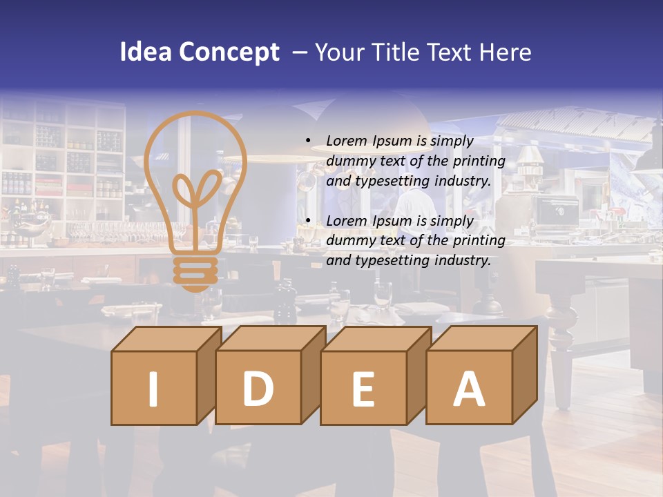 Decoration Lights Hotel PowerPoint Template