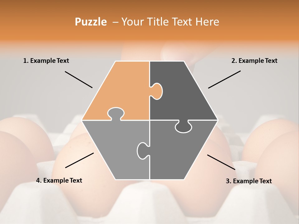 A Hand Reaching For An Egg In A Carton PowerPoint Template