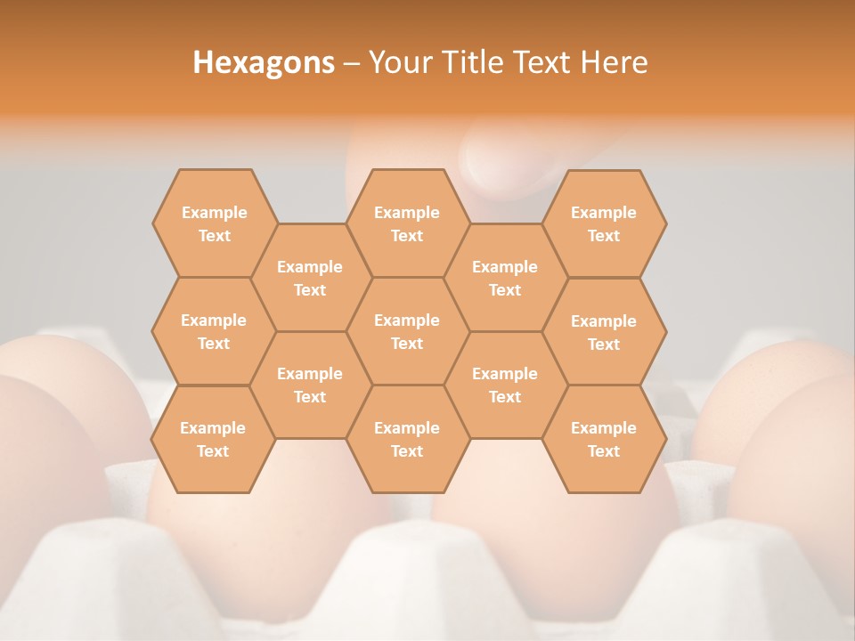 A Hand Reaching For An Egg In A Carton PowerPoint Template