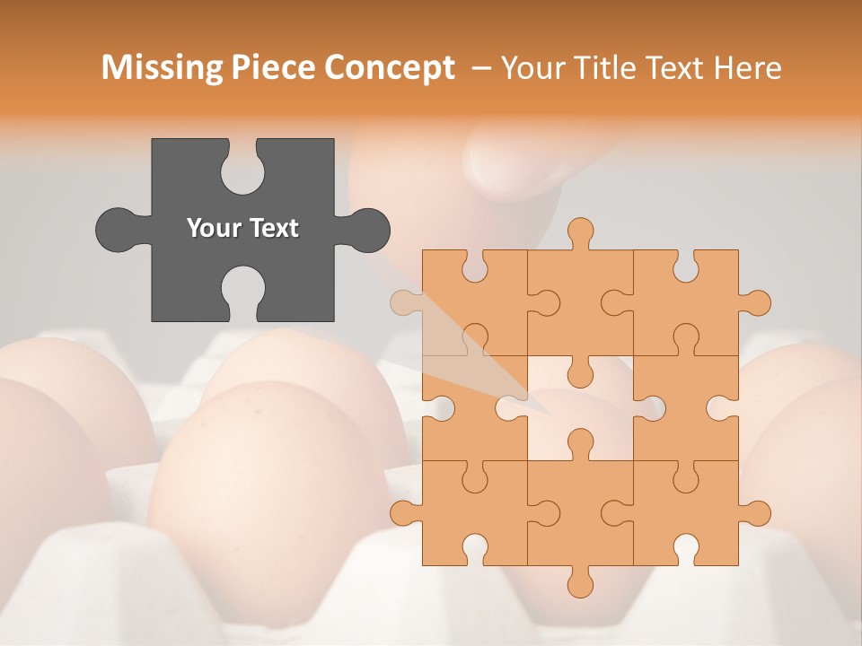 A Hand Reaching For An Egg In A Carton PowerPoint Template