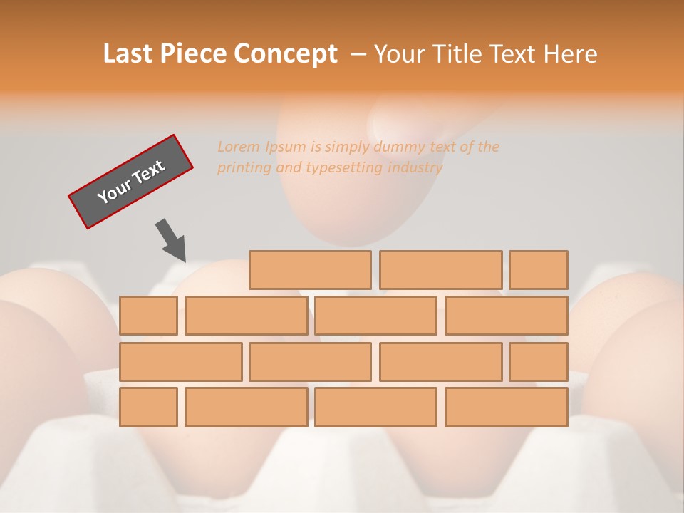 A Hand Reaching For An Egg In A Carton PowerPoint Template
