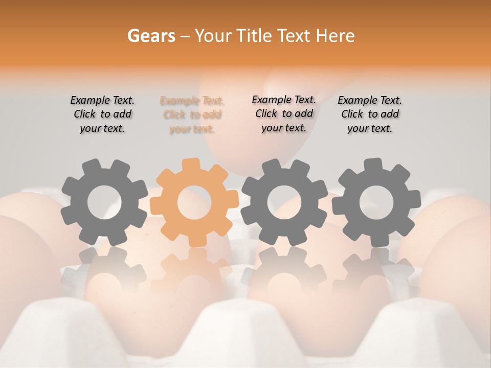 A Hand Reaching For An Egg In A Carton PowerPoint Template