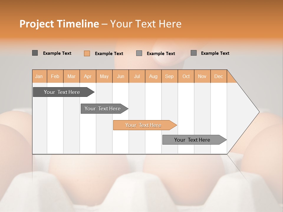 A Hand Reaching For An Egg In A Carton PowerPoint Template
