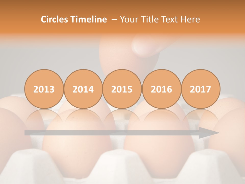 A Hand Reaching For An Egg In A Carton PowerPoint Template