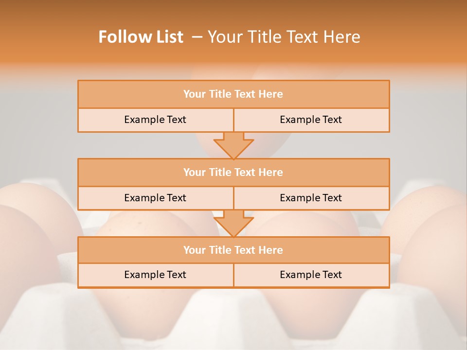 A Hand Reaching For An Egg In A Carton PowerPoint Template