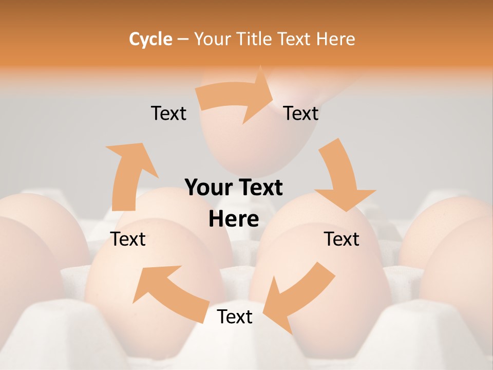 A Hand Reaching For An Egg In A Carton PowerPoint Template