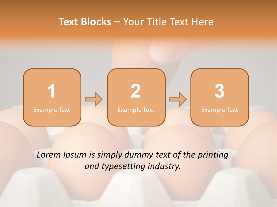 A Hand Reaching For An Egg In A Carton PowerPoint Template