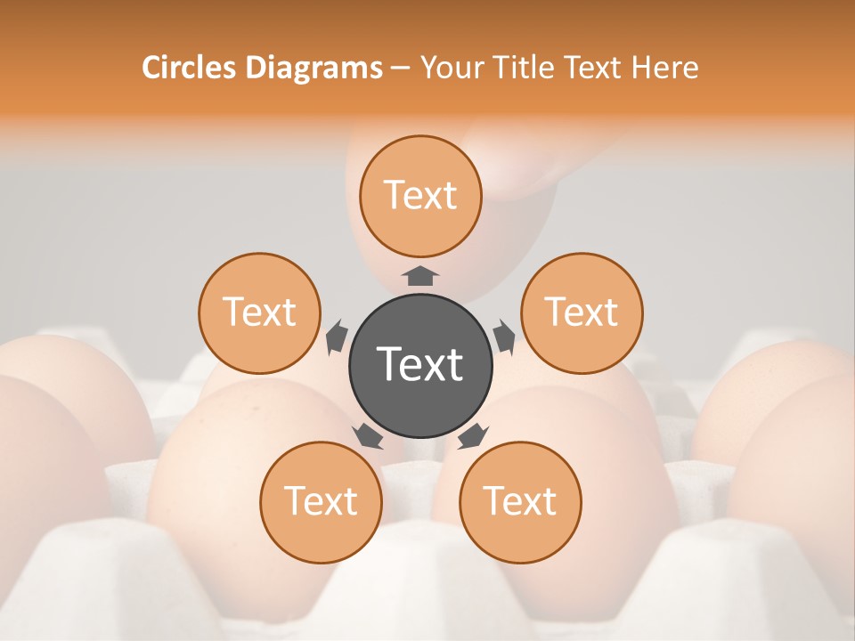 A Hand Reaching For An Egg In A Carton PowerPoint Template